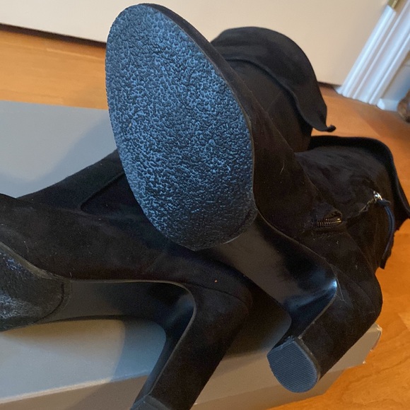 Ann Taylor Loft Black Over the Knee SUEDE Boots, Size 8.5 - Picture 5 of 16
